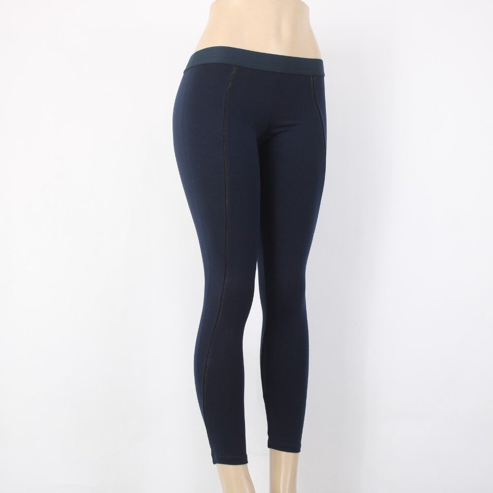 David Lerner AW Pant Chiquedelgado Sz S x 25 Navy Blue Pull On Nylon Spandex - Picture 3 of 11